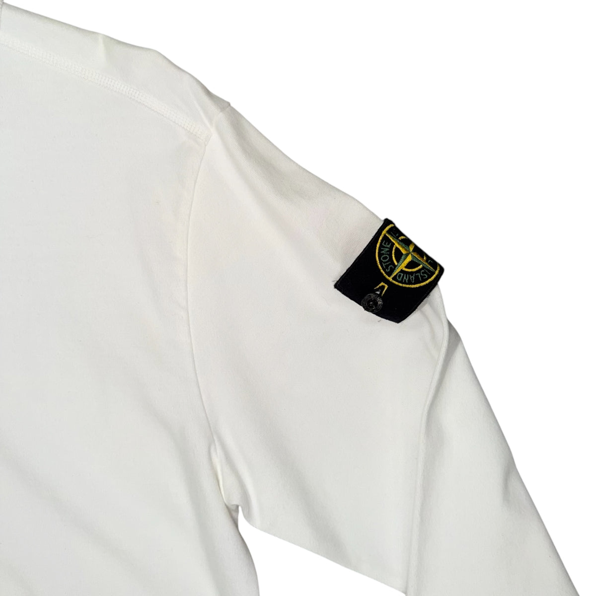 STONE ISLAND LONG SLEEVE TEE WHITE