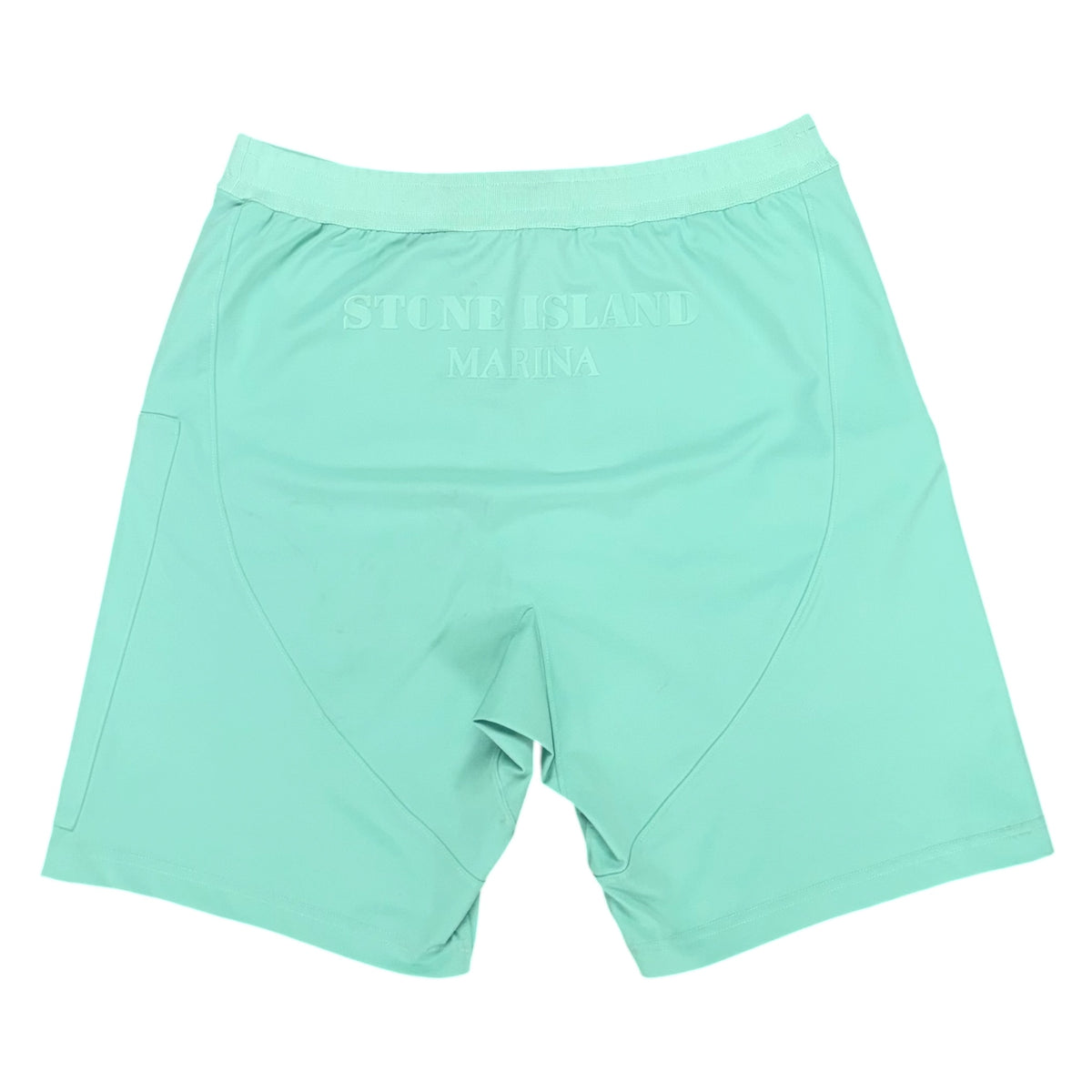 STONE ISLAND MARINA AQUA CARGO SHORTS MINT GREEN