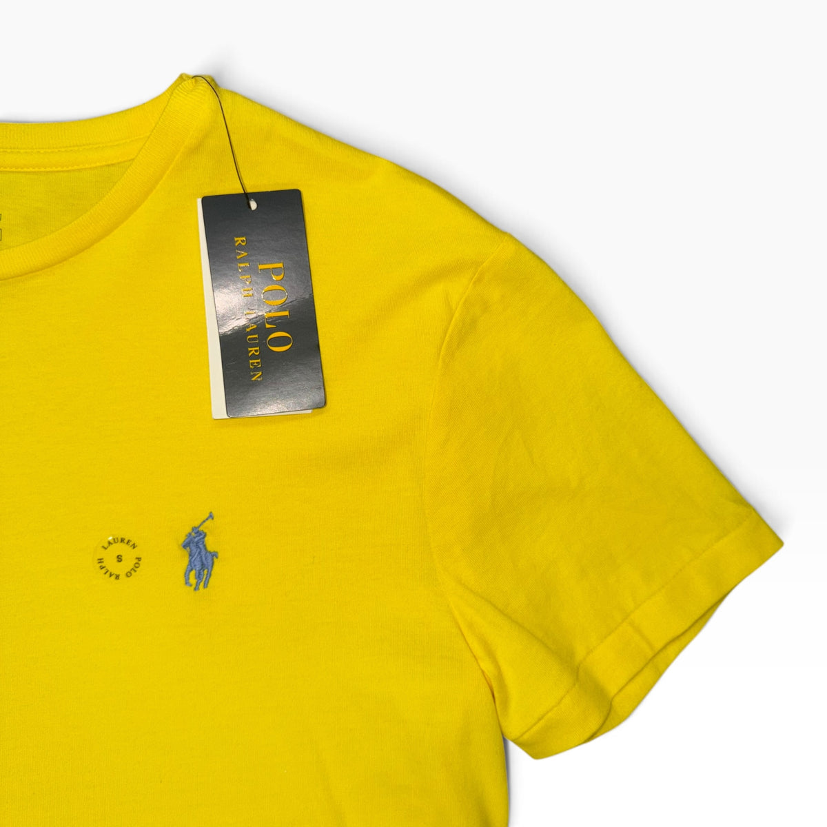POLO RALPH LAUREN COTTON CREWNECK TEE YELLOW