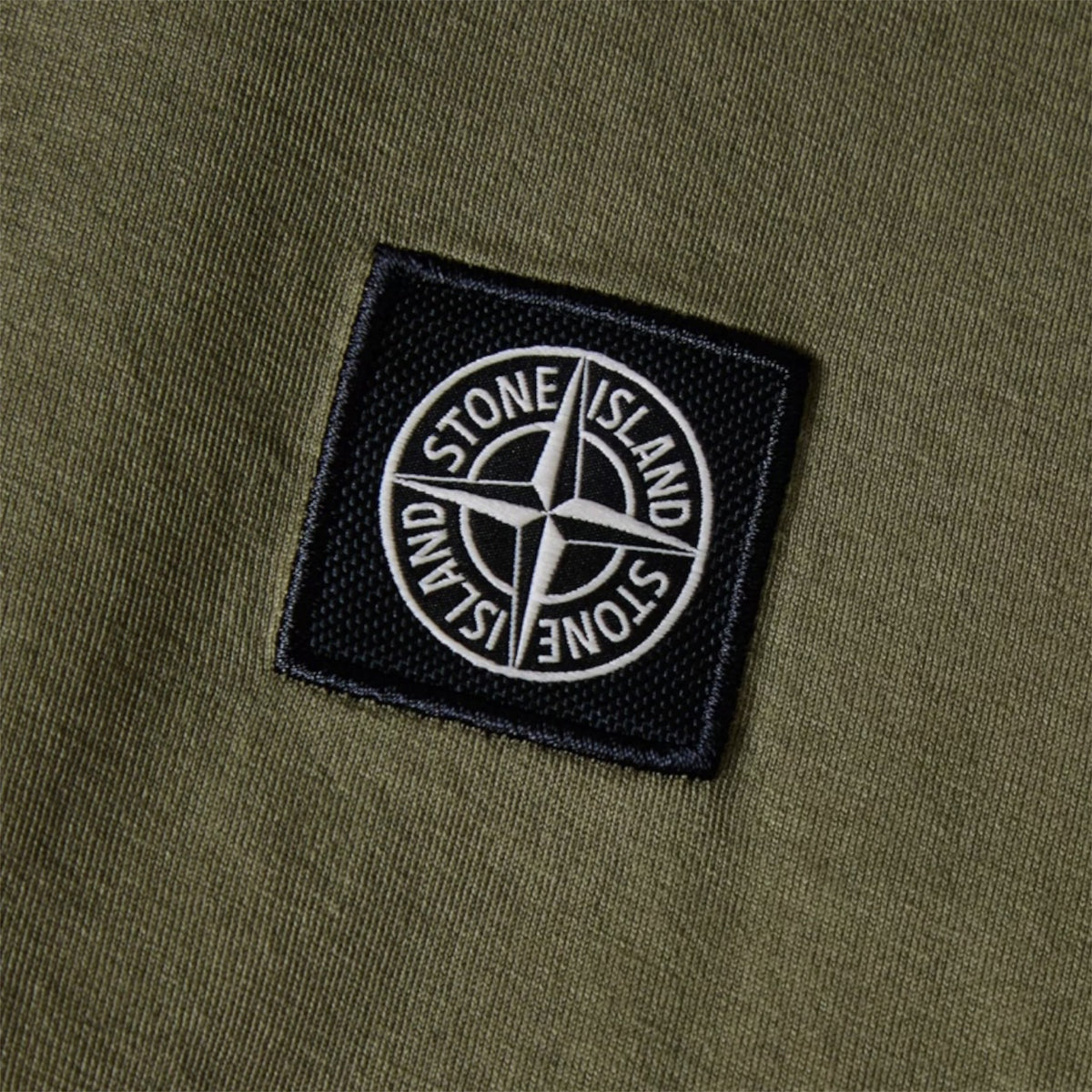 STONE ISLAND PATCH LOGO T-SHIRT MILITARY GREEN