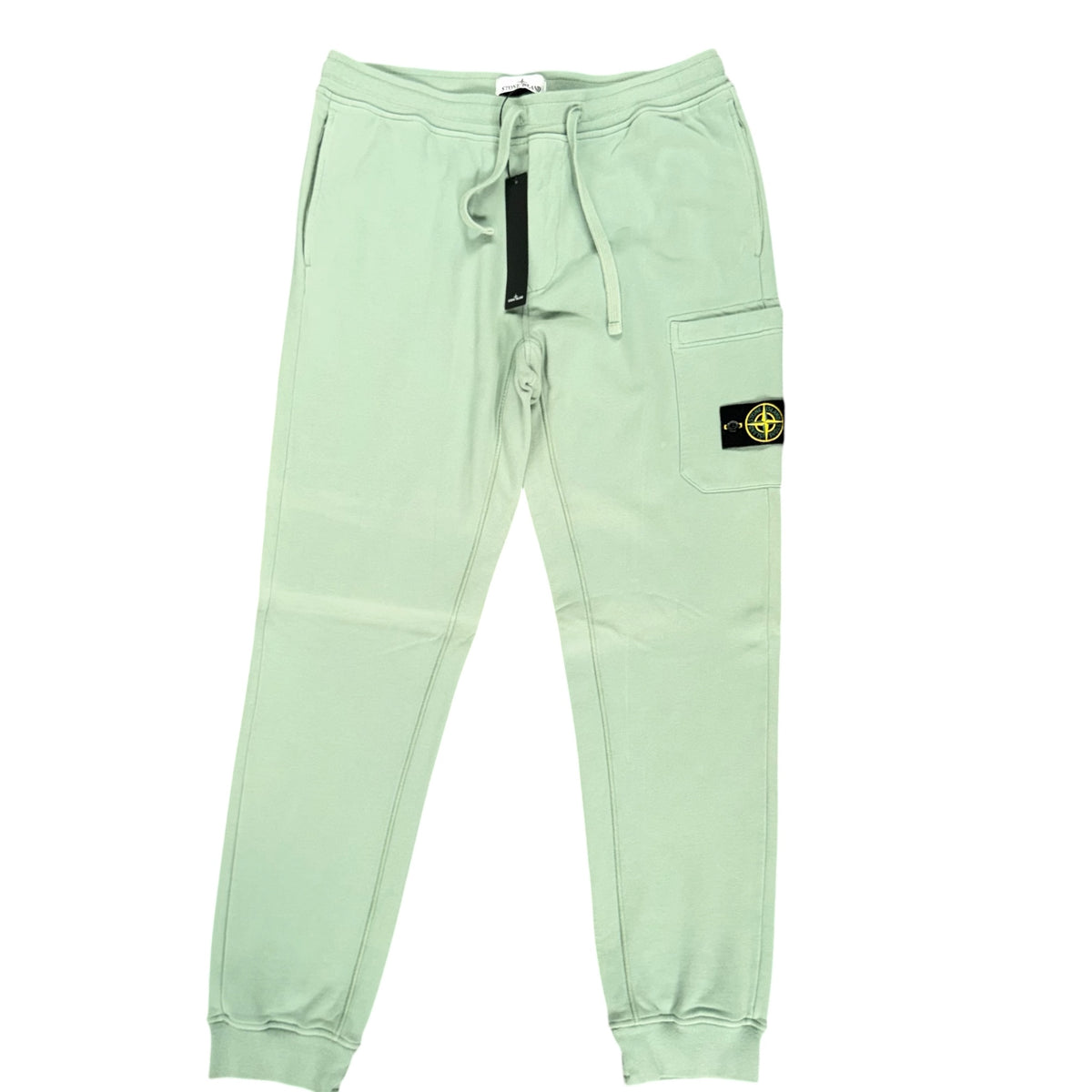 STONE ISLAND COTTON FLEECE TRACKSUIT MINT GREEN