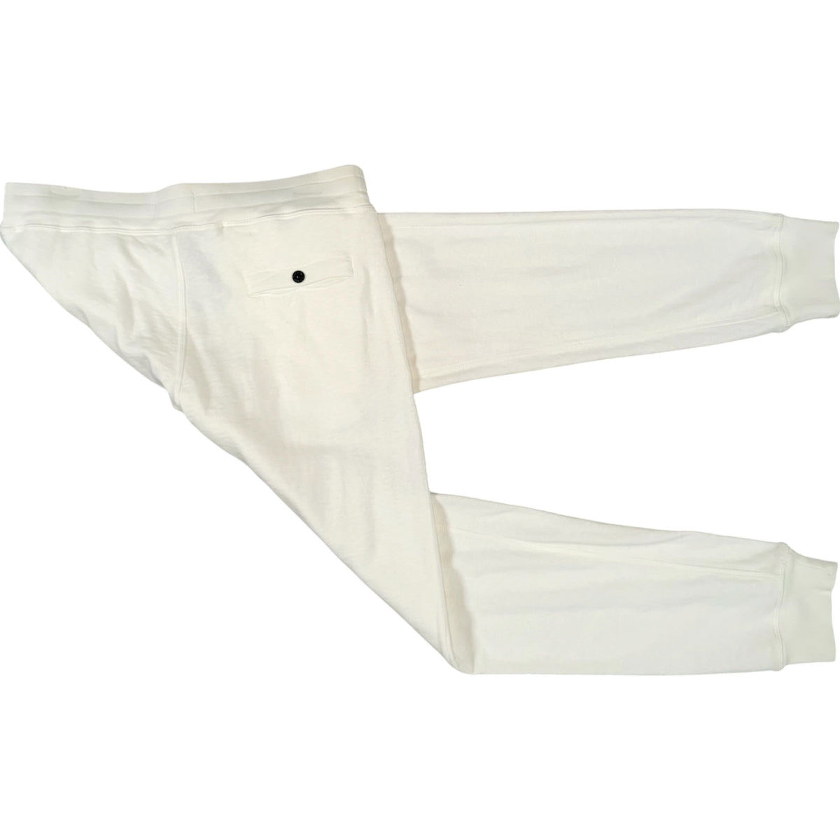 STONE ISLAND ORGANIC FLEECE SLIM FIT JOGGERS OFF WHITE