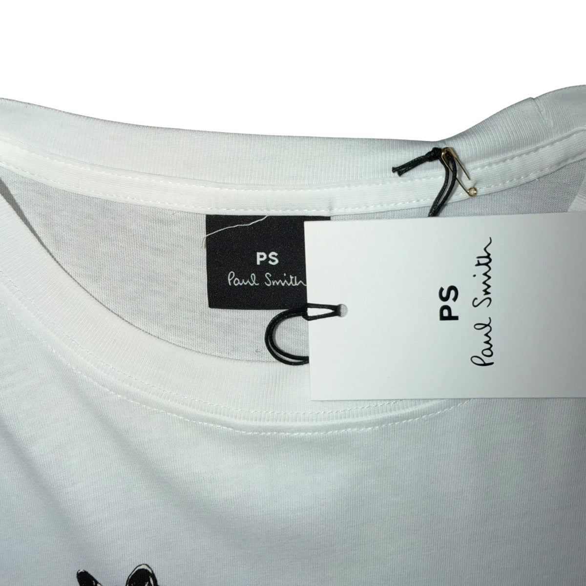 PAUL SMITH ZEBRA PRINT T-SHIRT WHITE