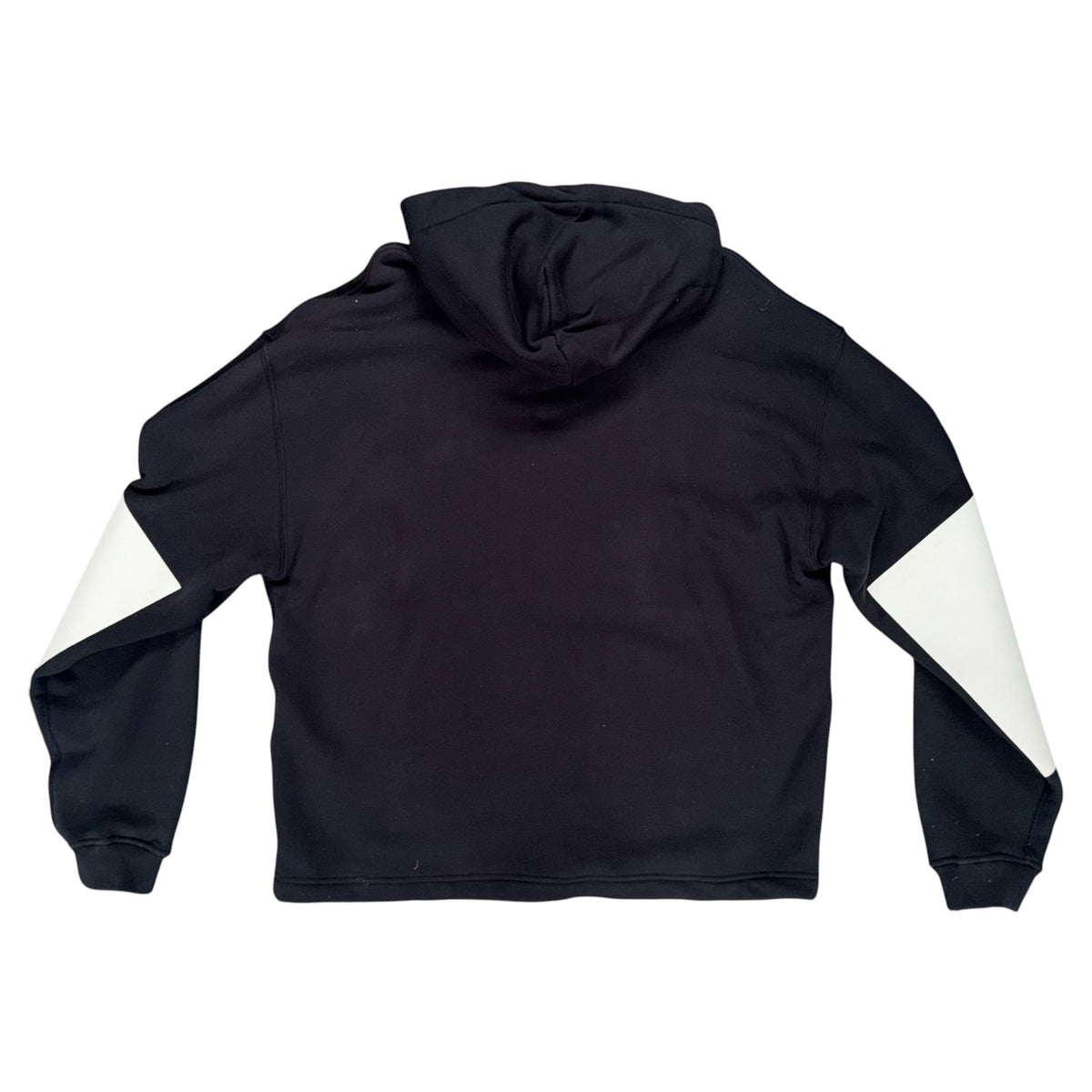 STONE ISLAND MARINA COTTON FLEECE FULL ZIP HOODIE BLACK