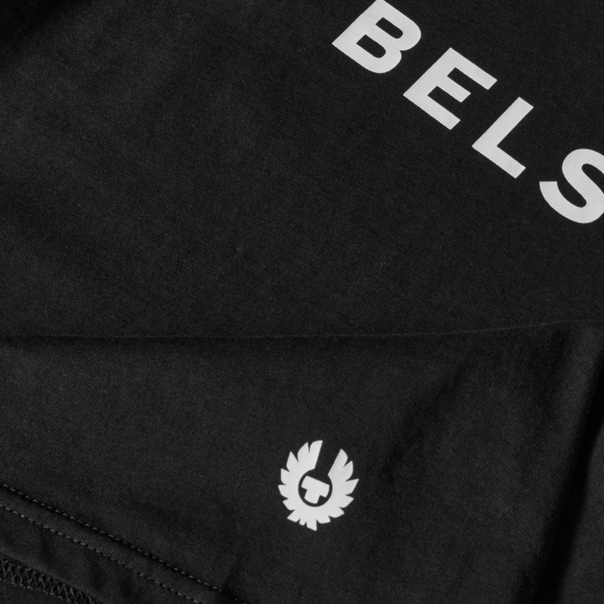 BELSTAFF SPELLOUT LOGO T-SHIRT BLACK
