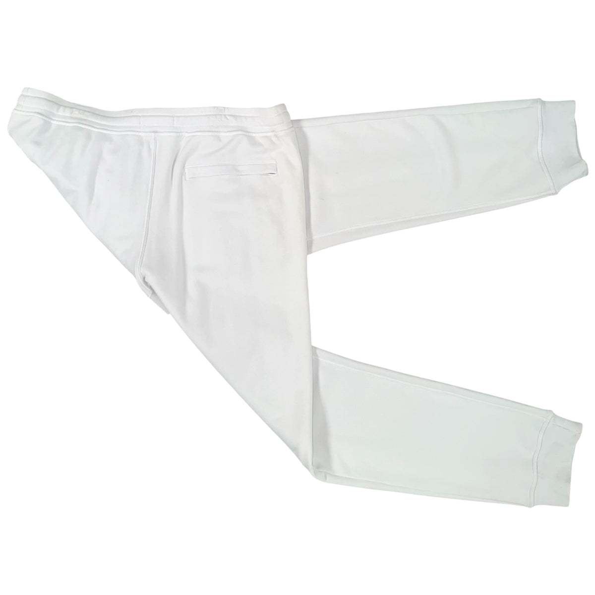 STONE ISLAND ORGANIC COTTON FLEECE SLIM FIT JOGGERS WHITE