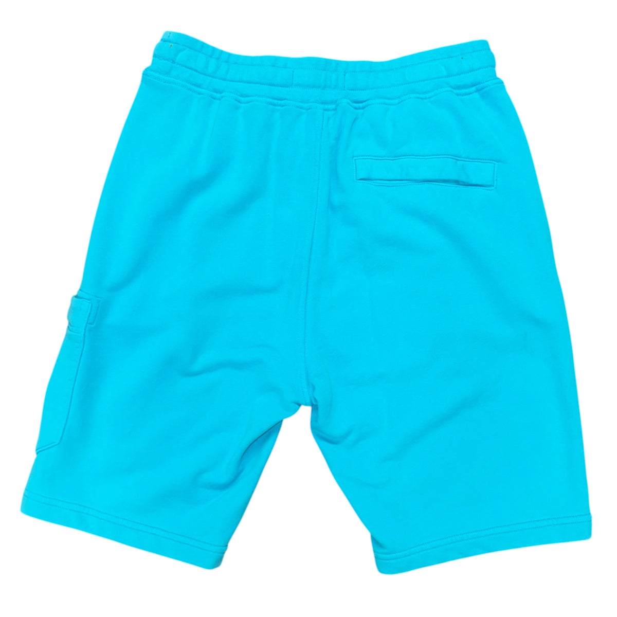 STONE ISLAND ORGANIC COTTON FLEECE CARGO SHORTS BLUE