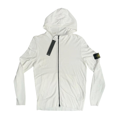 STONE ISLAND FULL ZIP REVERSE WEAVE HOODIE