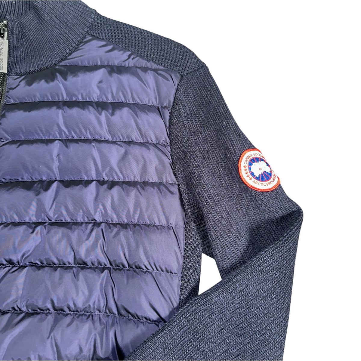 CANADA GOOSE HYBRIDGE KNIT JACKET NAVY