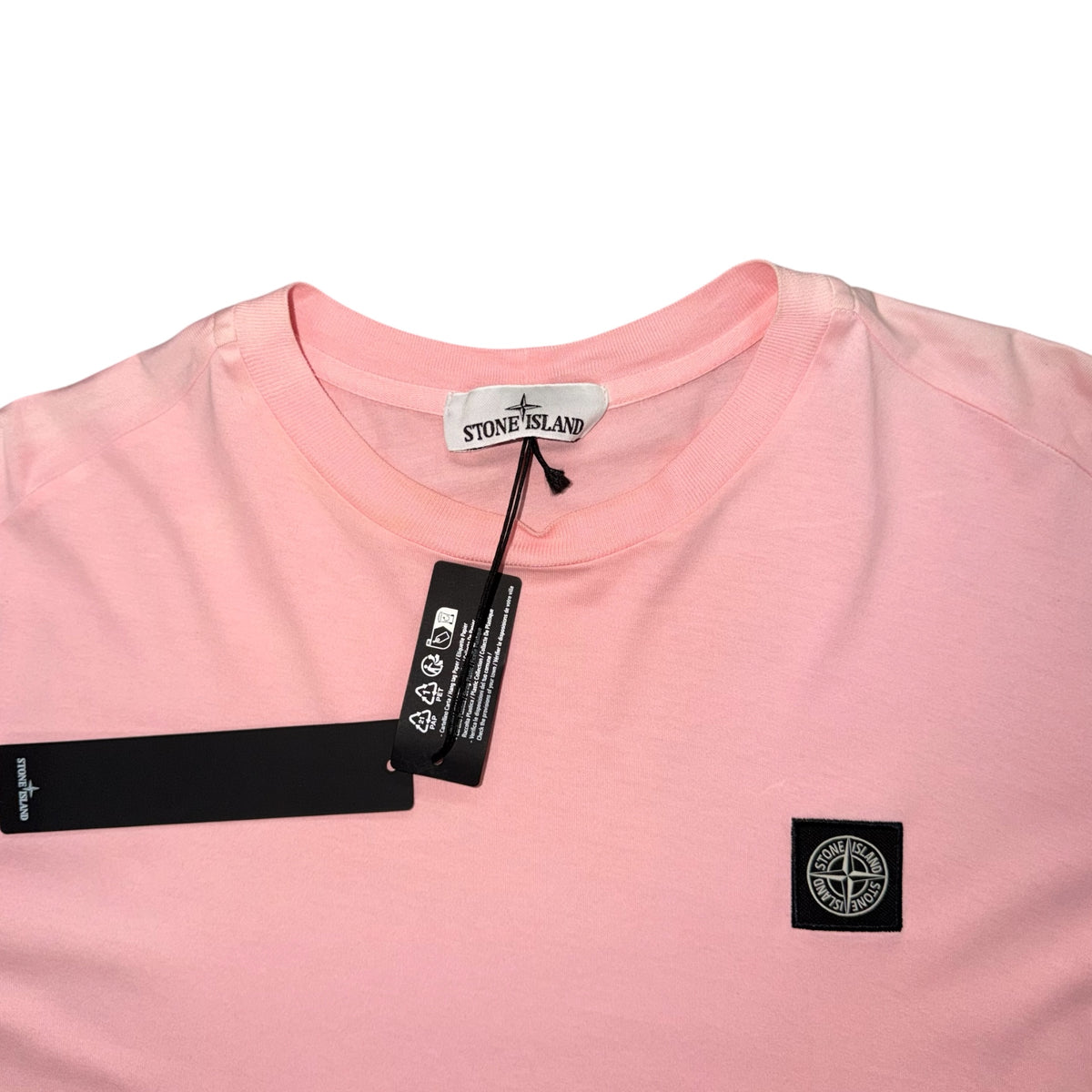 STONE ISLAND LOGO PATCH TEE ROSE PINK