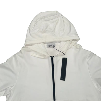 STONE ISLAND FULL ZIP UP TRACKSUIT WHITE