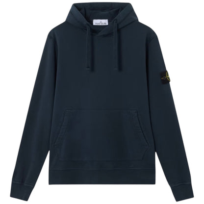 STONE ISLAND GARMENT DYED HOODIE NAVY