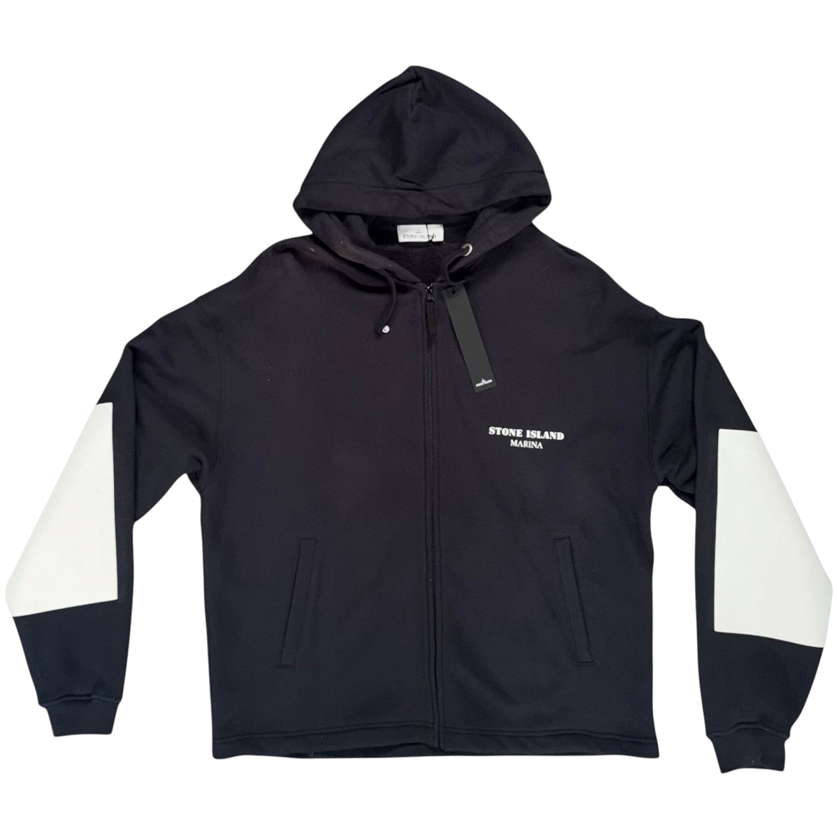 STONE ISLAND MARINA COTTON FLEECE TRACKSUIT BLACK