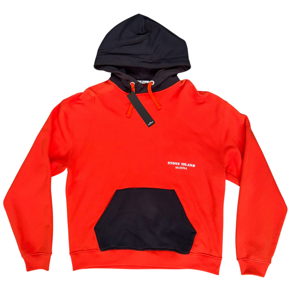 STONE ISLAND MARINA 2023 ORGANIC COTTON FLEECE TRACKSUIT ORANGE