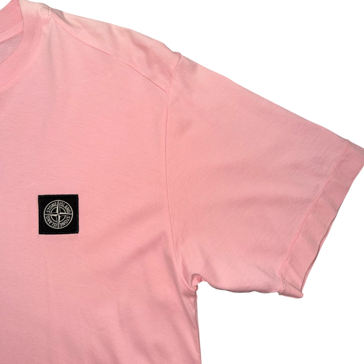 STONE ISLAND LOGO PATCH TEE ROSE PINK