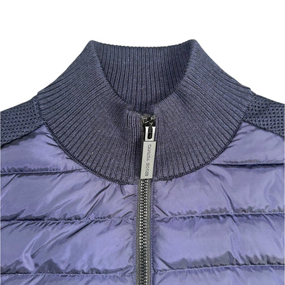 CANADA GOOSE HYBRIDGE KNIT JACKET NAVY