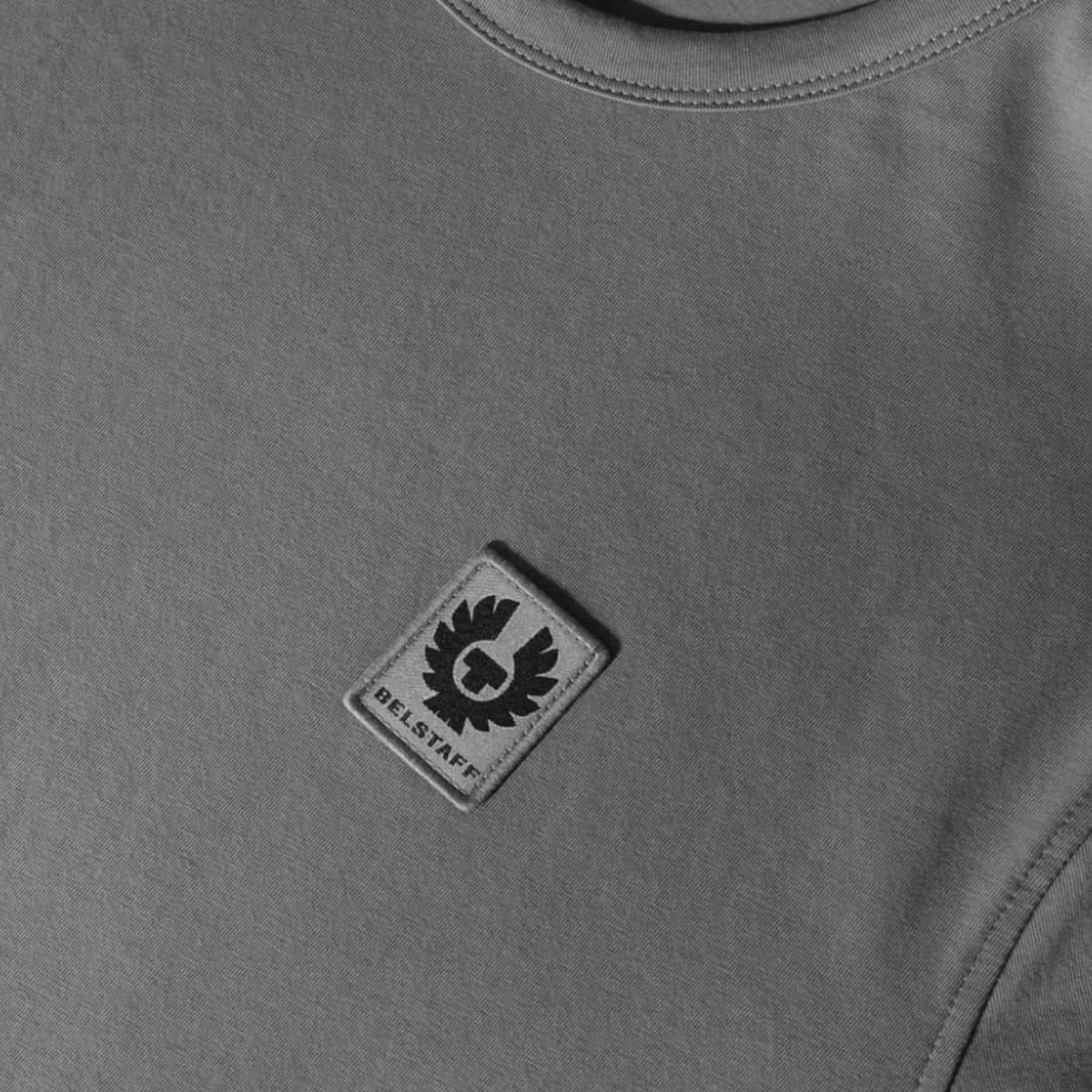 BELSTAFF PHOENIX PATCH LOGO T-SHIRT SLATE GREY