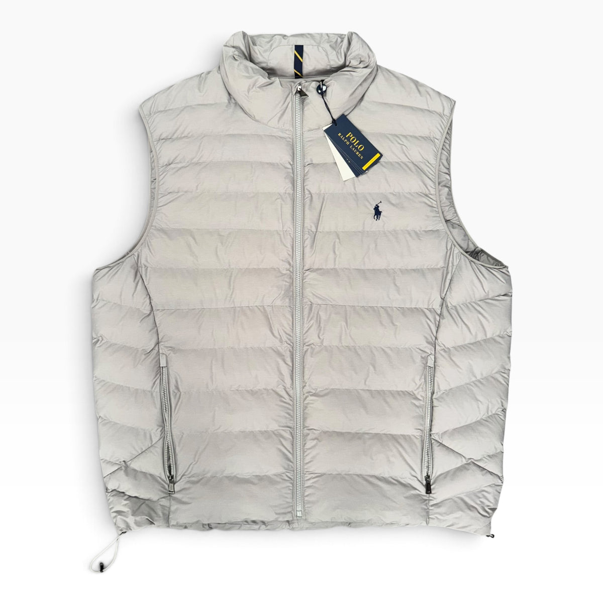 POLO RALPH LAUREN QUILTED TERRA PADDED GILET GREY