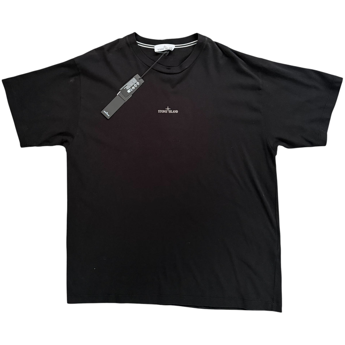 STONE ISLAND CAMO COMPASS PRINT TEE BLACK