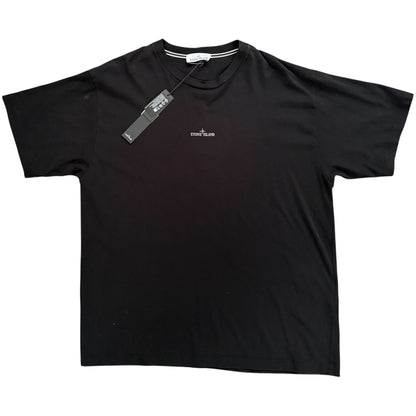 STONE ISLAND CAMO COMPASS PRINT TEE BLACK