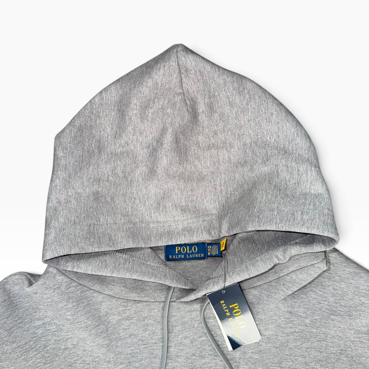 POLO RALPH LAUREN DOUBLE KNIT HOODIE GREY
