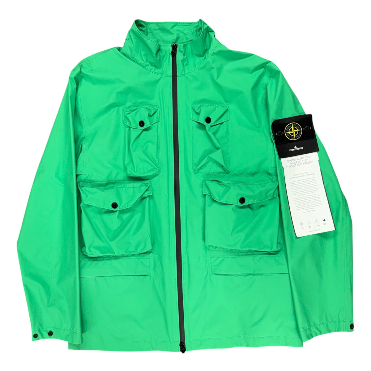 STONE ISLAND RISTOPGORETEX PACLITE PACKABLE FIELD JACKET GREEN
