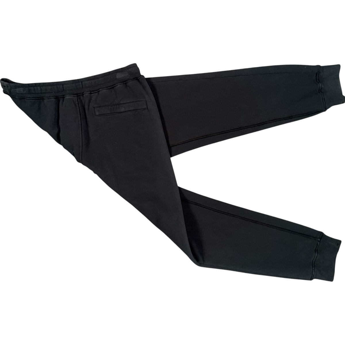 STONE ISLAND COTTON FLEECE CARGO JOGGERS BLACK