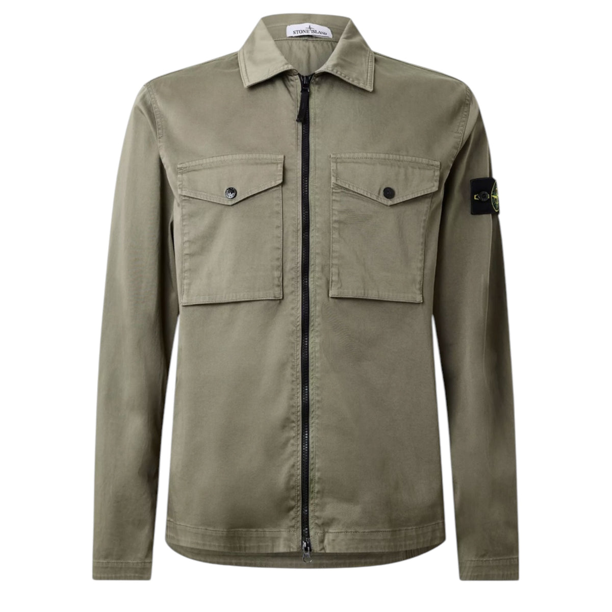 STONE ISLAND COTTON GD OVERSHIRT GREEN