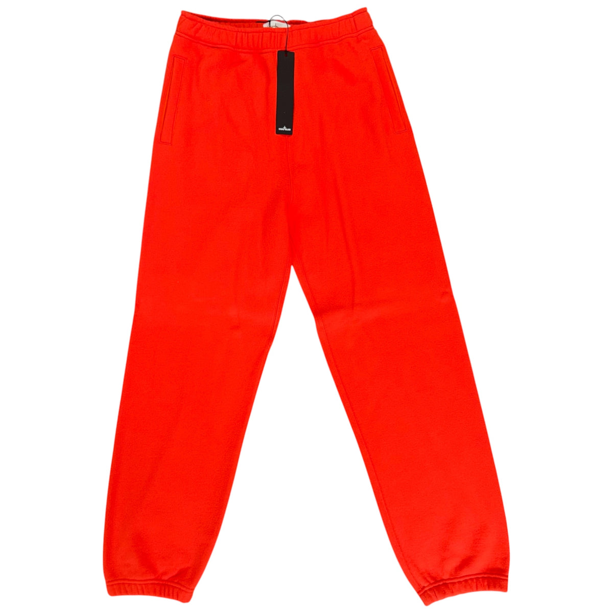 STONE ISLAND MARINA 2023 ORGANIC COTTON FLEECE TRACKSUIT ORANGE