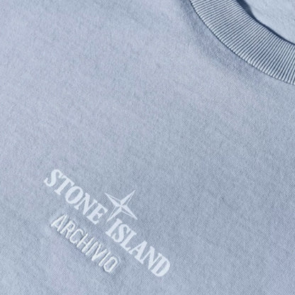 STONE ISLAND ARCHIVO BACK LOGO T-SHIRT ASH GREY