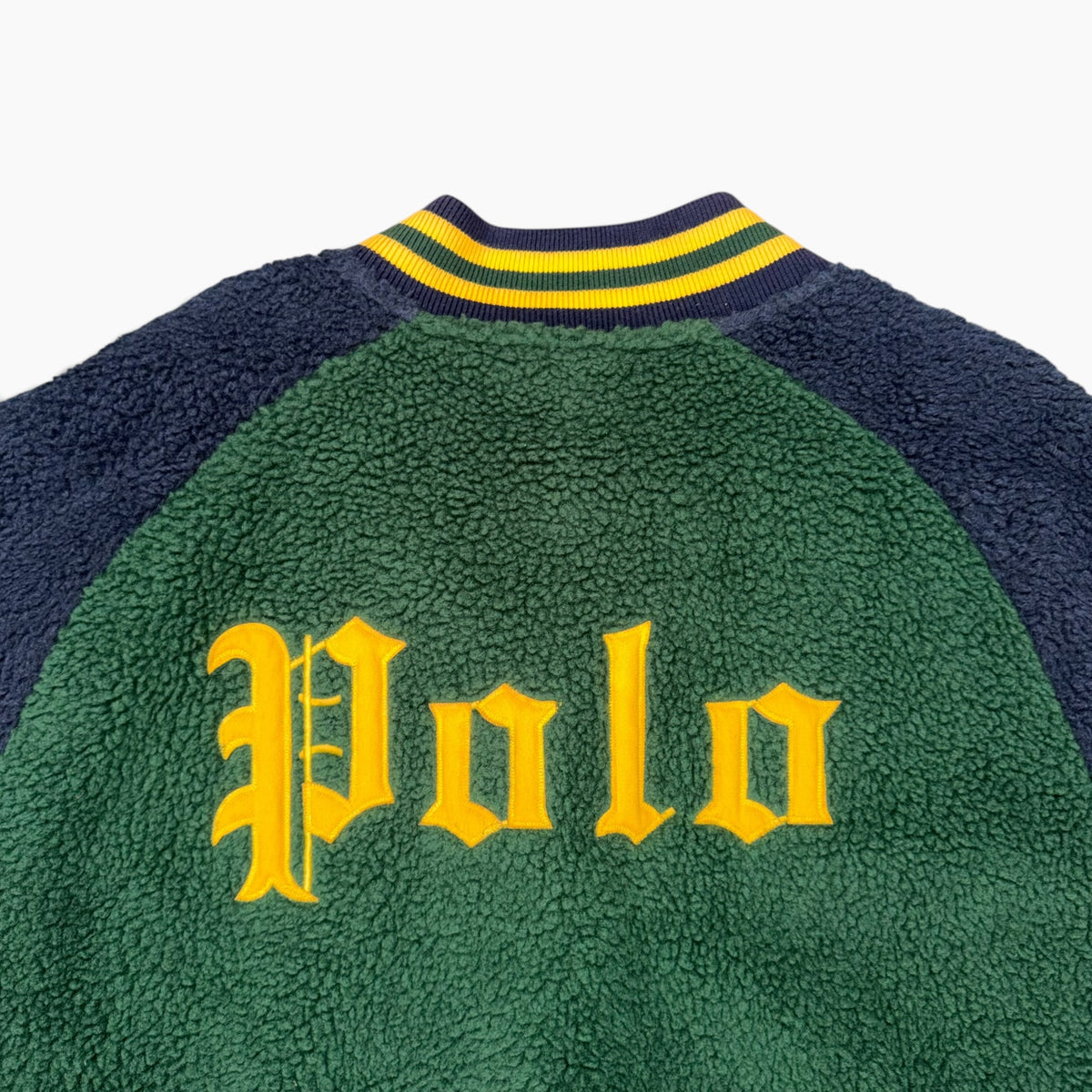 POLO RALPH LAUREN PIRATE SKULL VARSITY JACKET GREEN