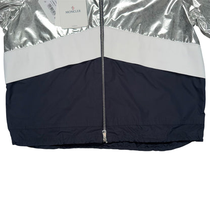 MONCLER QUINIC GIUBOTTO RAINCOAT SILVER/NAVY