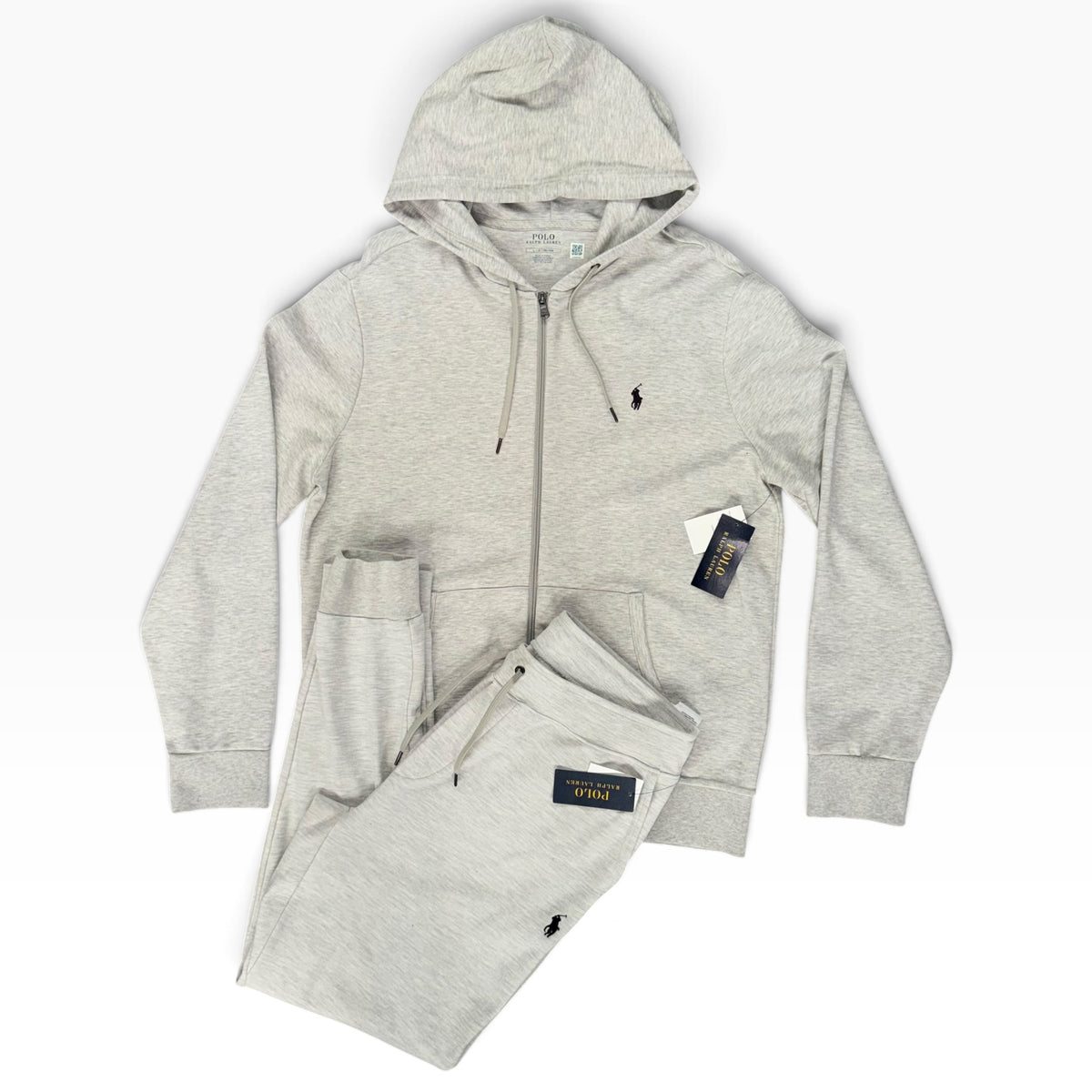 POLO RALPH LAUREN FLEECE TRACKSUIT GREY