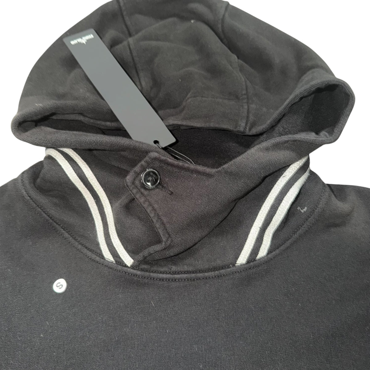 STONE ISLAND STAR EMBROIDERY HOODIE BLACK
