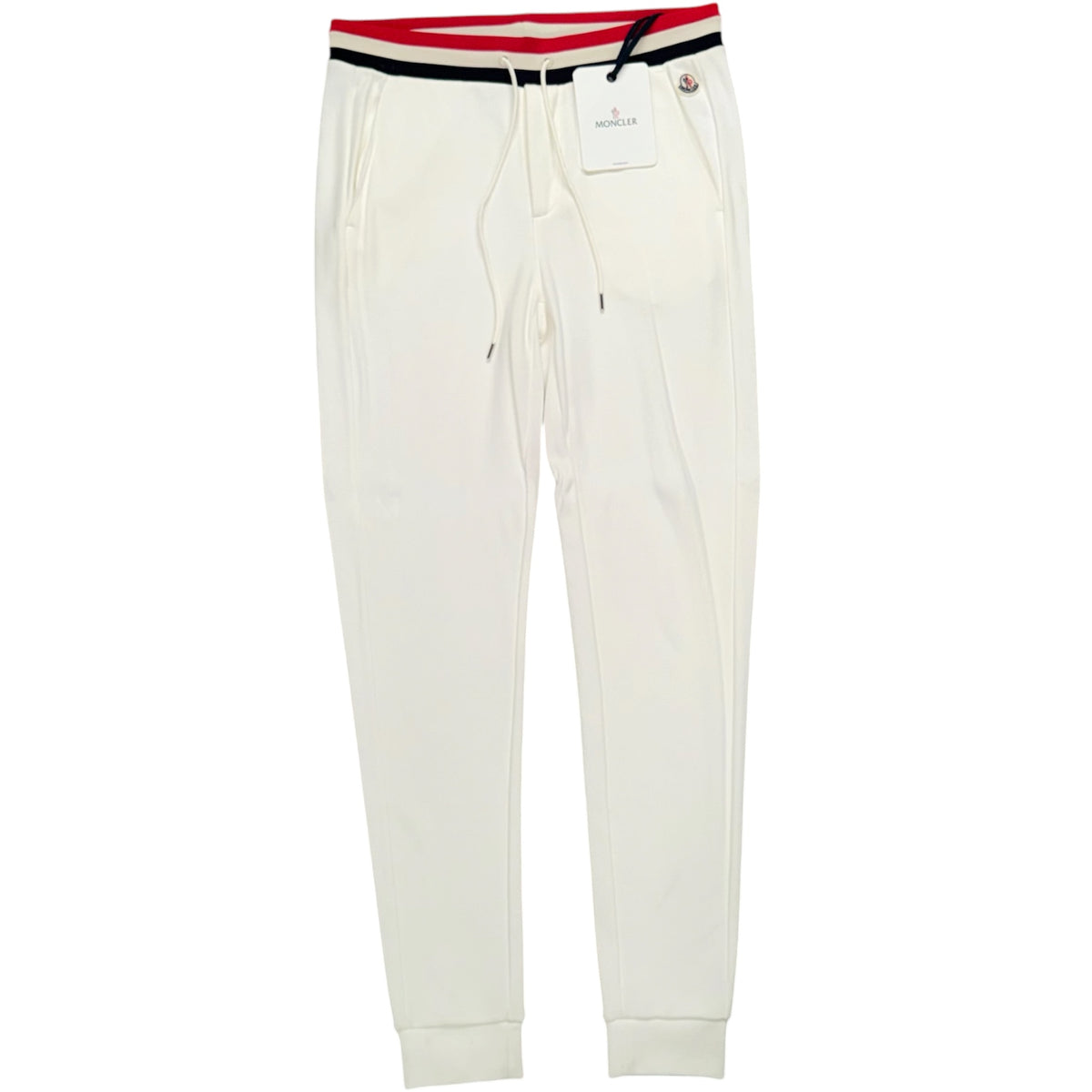 MONCLER PANTALONE JOGGERS WHITE