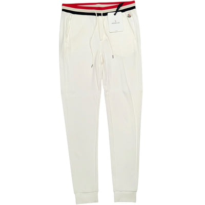 MONCLER PANTALONE JOGGERS WHITE