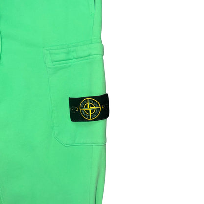 STONE ISLAND COTTON CARGO JOGGERS GREEN