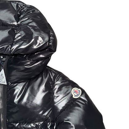 MONCLER LOGODEC KIDS PUFFER JACKET BLACK