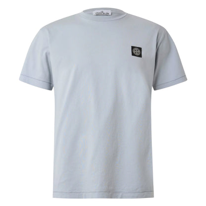 STONE ISLAND PATCH LOGO T-SHIRT ASH GREY