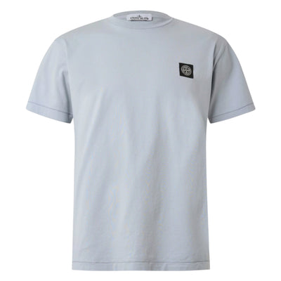 STONE ISLAND PATCH LOGO T-SHIRT ASH GREY