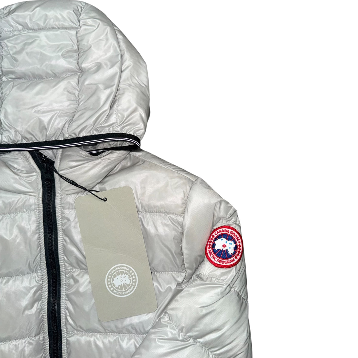 CANADA GOOSE KIDS CROFTON PUFFER JACKET SILVER GREY BIRCH