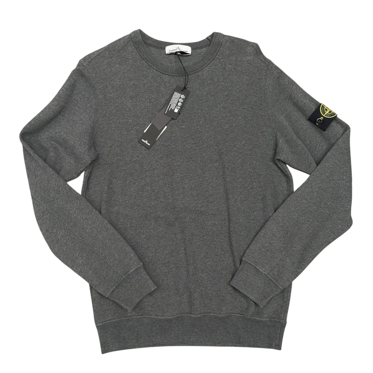 STONE ISLAND CREWNECK SWEATSHIRT DARK GREY