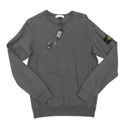 STONE ISLAND CREWNECK SWEATSHIRT DARK GREY