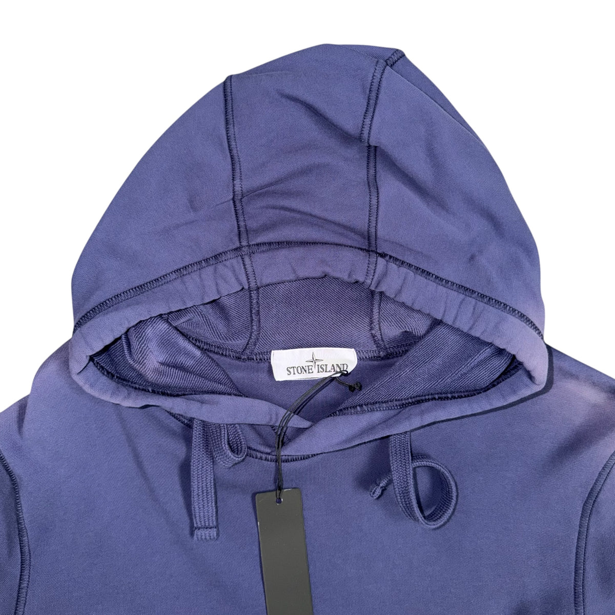 STONE ISLAND ORGANIC COTTON FLEECE LAVENDER PURPLE