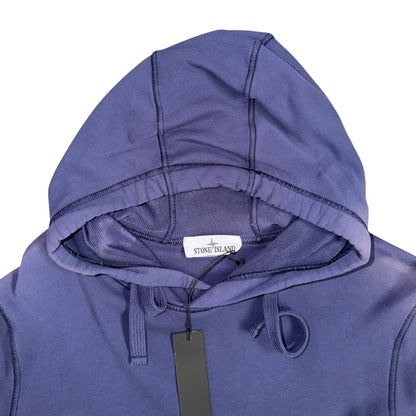 STONE ISLAND ORGANIC COTTON FLEECE LAVENDER PURPLE