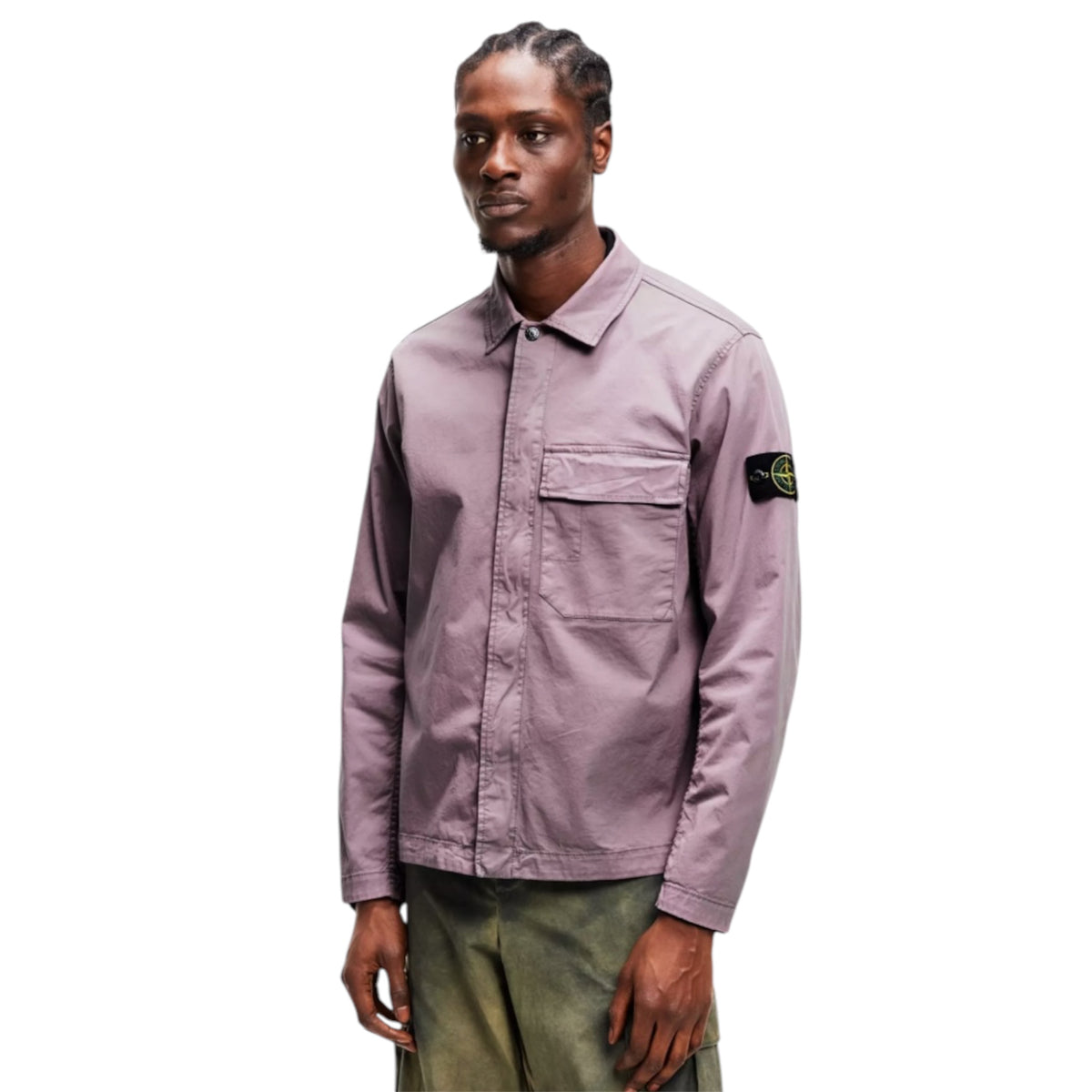 STONE ISLAND GD OVERSHIRT PURPLE