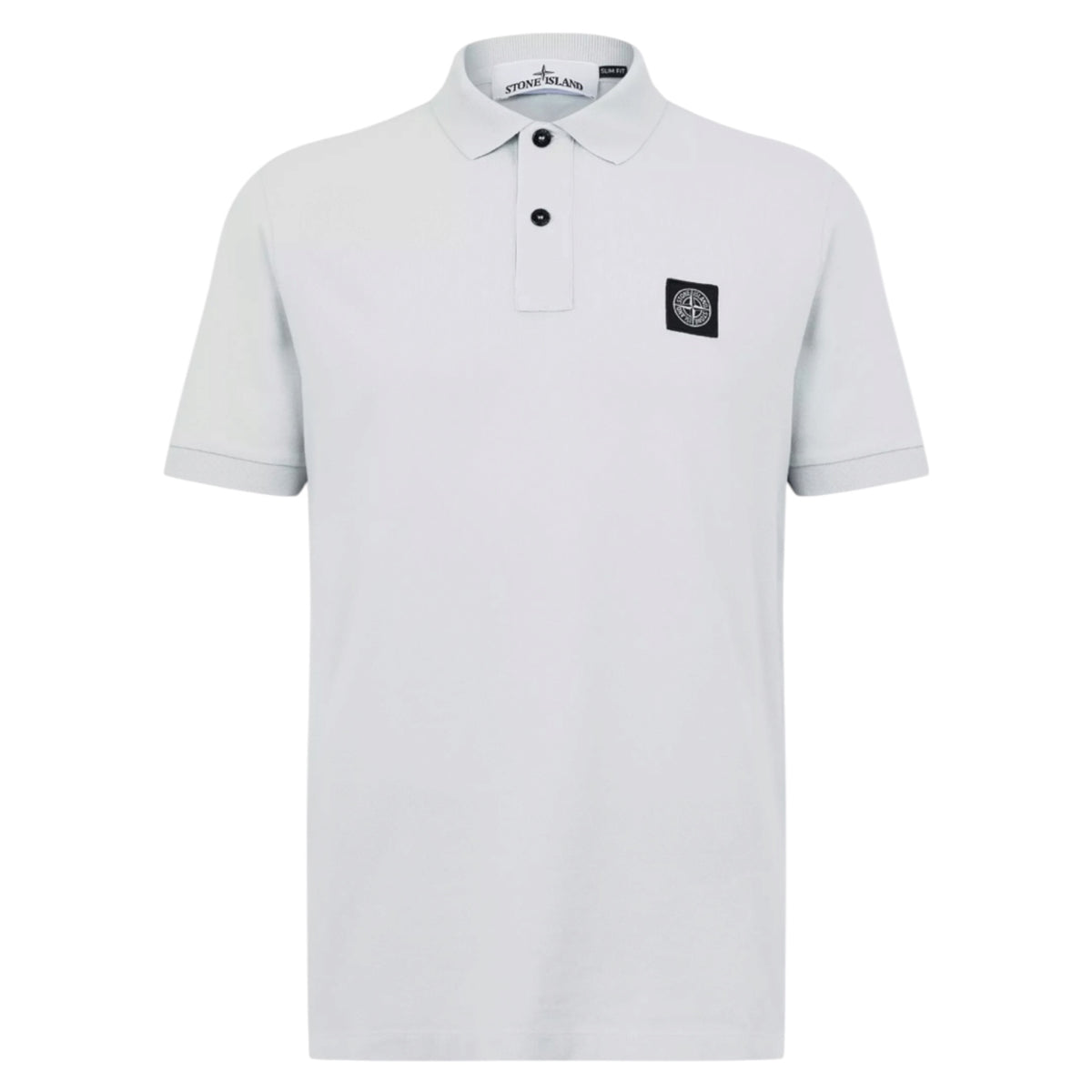 STONE ISLAND PATCH LOGO POLO SHIRT SKY BLUE