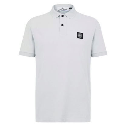 STONE ISLAND PATCH LOGO POLO SHIRT SKY BLUE