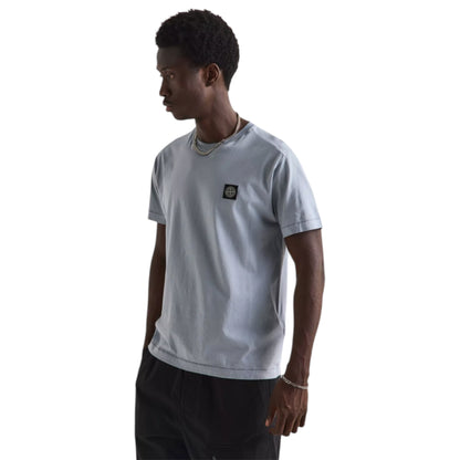 STONE ISLAND PATCH LOGO T-SHIRT ASH GREY