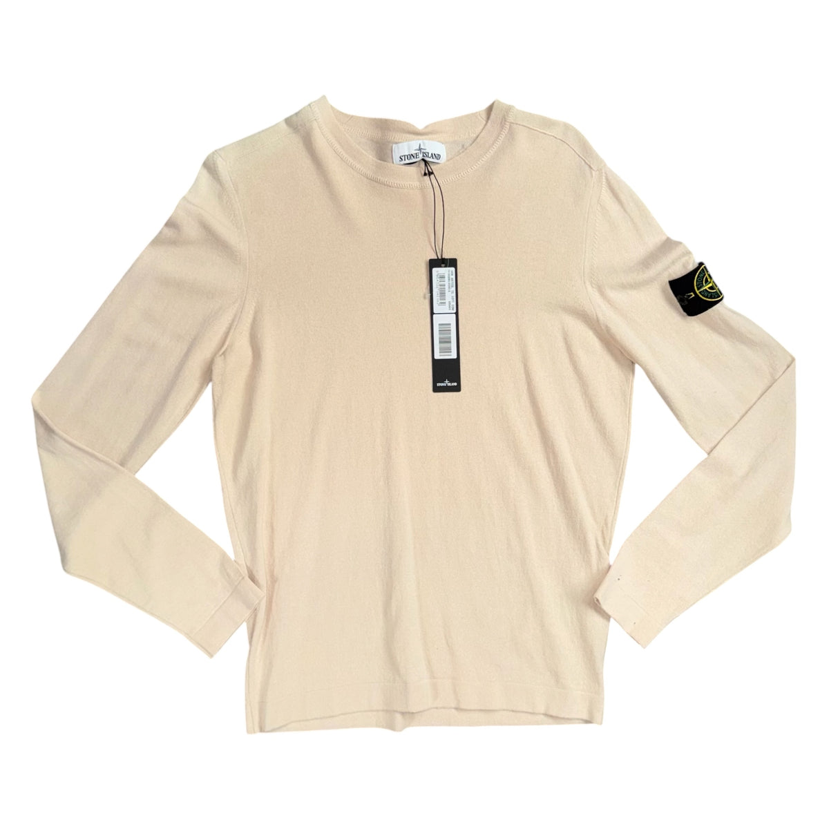 STONE ISLAND CREWNECK SWEATSHIRT CREAM